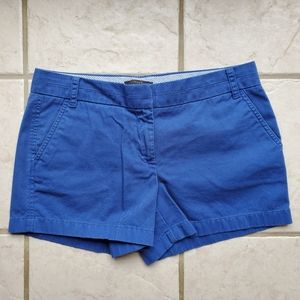 J.CREW BLUE CHINO SHORTS - SIZE 10